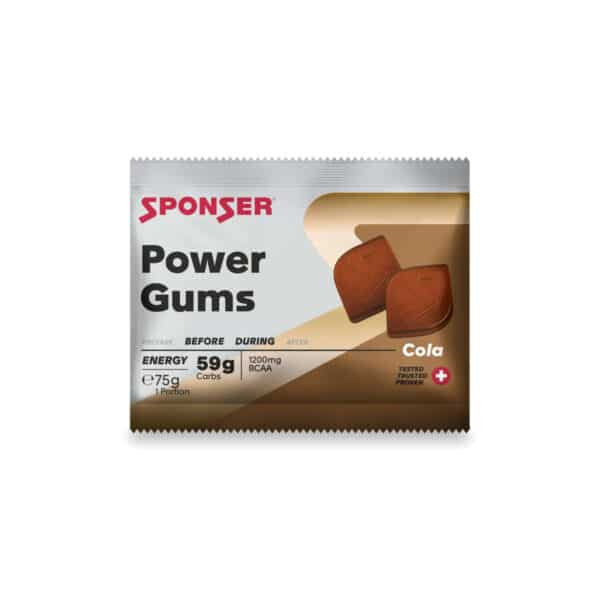 סוכריות ג'ל אנרגיה ללא קפאין בטעם קולה Sponser Power Gums