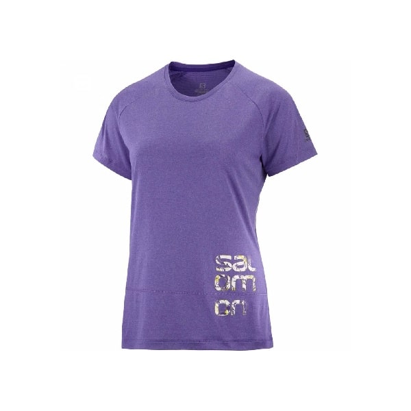 חולצת ריצה סלומון לנשים Salomon Cross Run Graphic Tee