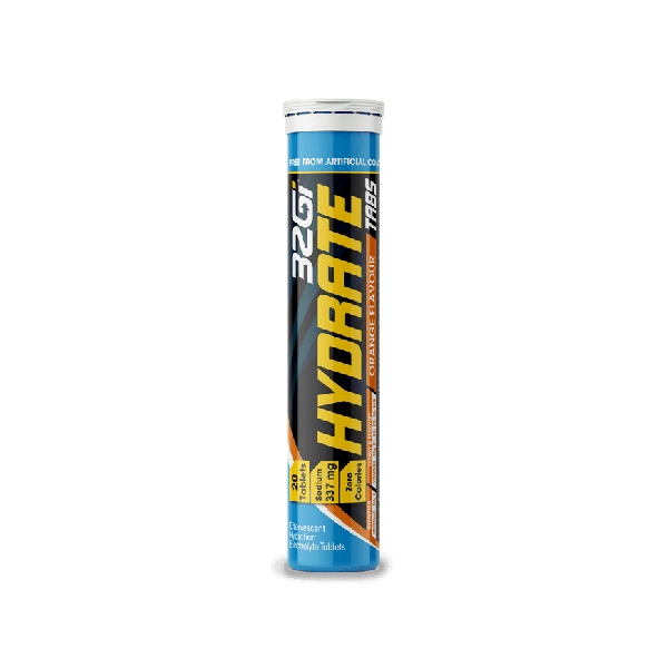 טבליות להכנת משקה אלקטרוליטים בטעם תפוז- 32Gi Hydrate טבליות להכנת משקה אלקטרוליטים בטעם תפוז- 32Gi Hydrate
