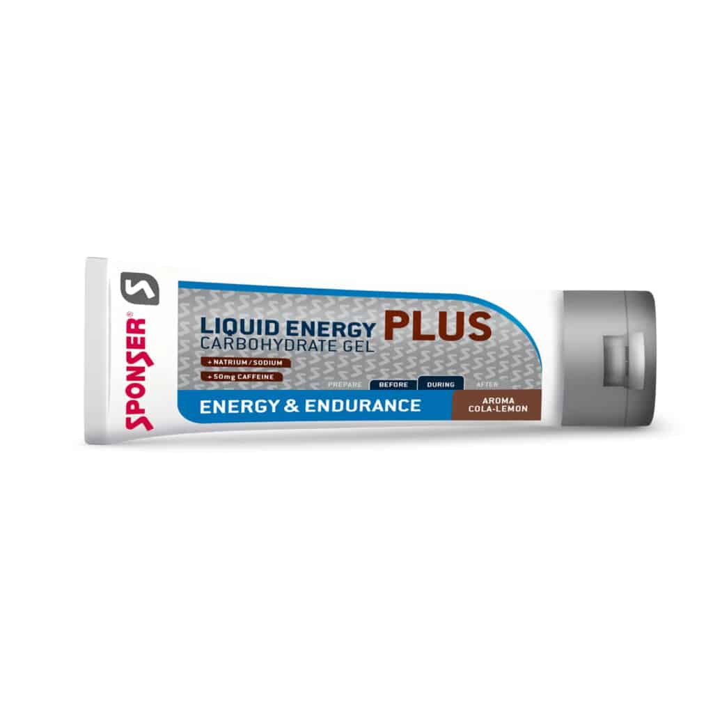 ג'ל אנרגיה עם קפאין בטעם קולה לימון Sponser Liquid energy gel plus