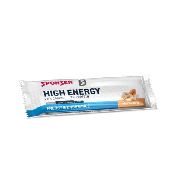 חטיף אנרגיה בטעם אגוז מלוח Sponser HIGH ENERGY BAR SALTY-NUTS