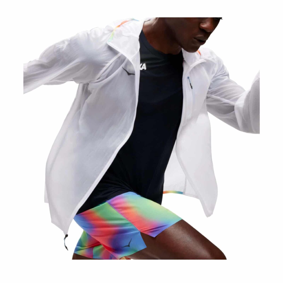מעיל רוח לגברים הוקה Hoka Skyflow Ultralight Jacket