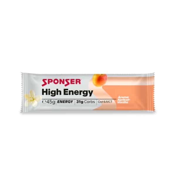 חטיף אנרגיה בטעם משמש וניל Sponser High Energy Bar apricot vanilla