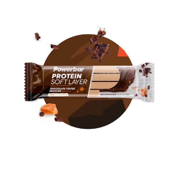 חטיף אנרגיה בטעם שוקולד טופי בראוניז Powerbar Protein