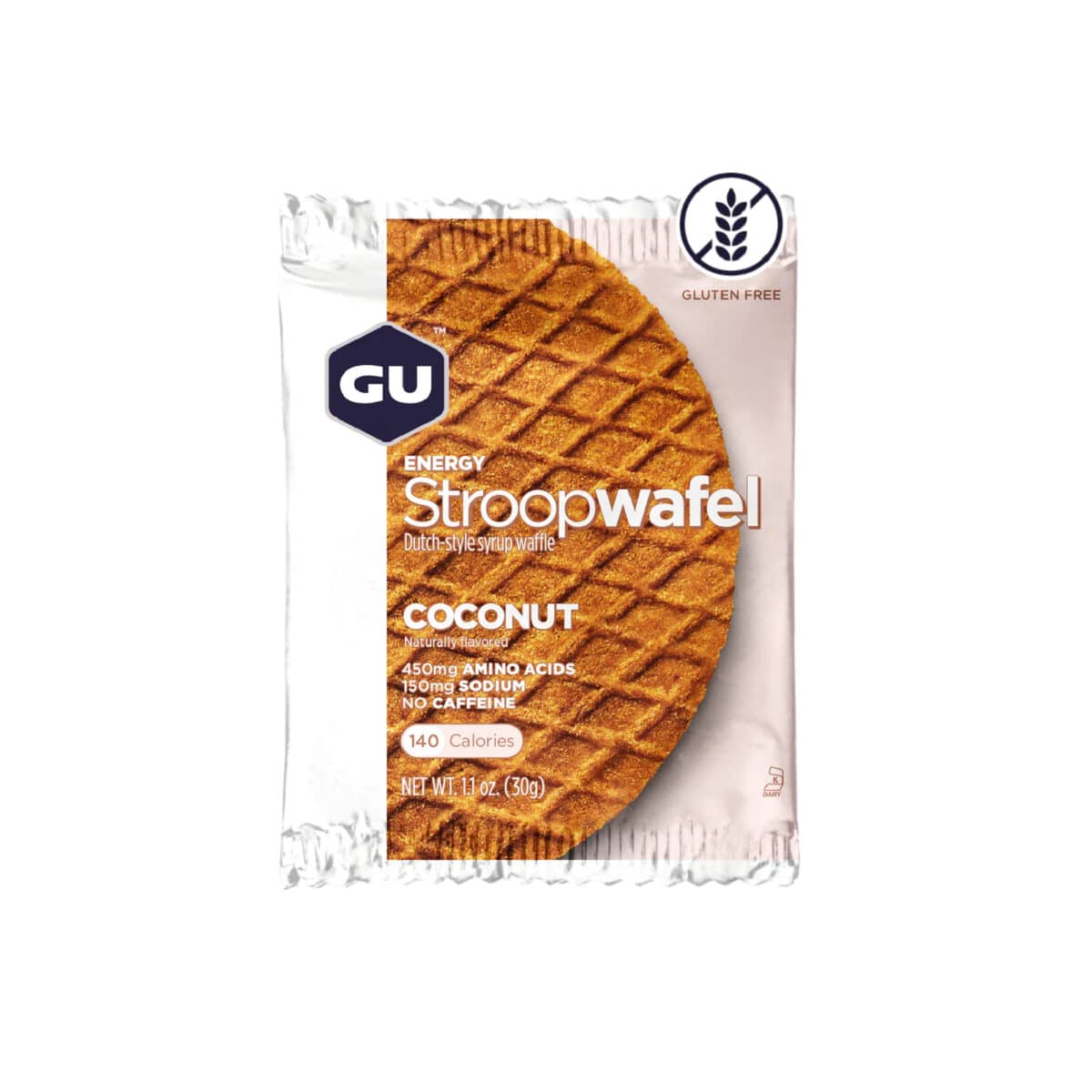 חטיף אנרגיה בטעם קוקוס GU Energy Stroopwafel