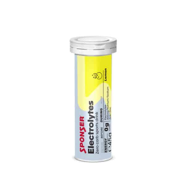 טבליות להכנת משקה ספורט בטעם לימון Sponser Electrolytes Tabs