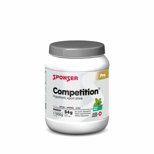 אבקה להכנת משקה היפוטוני בטעם מנטה Sponser COMPETITION