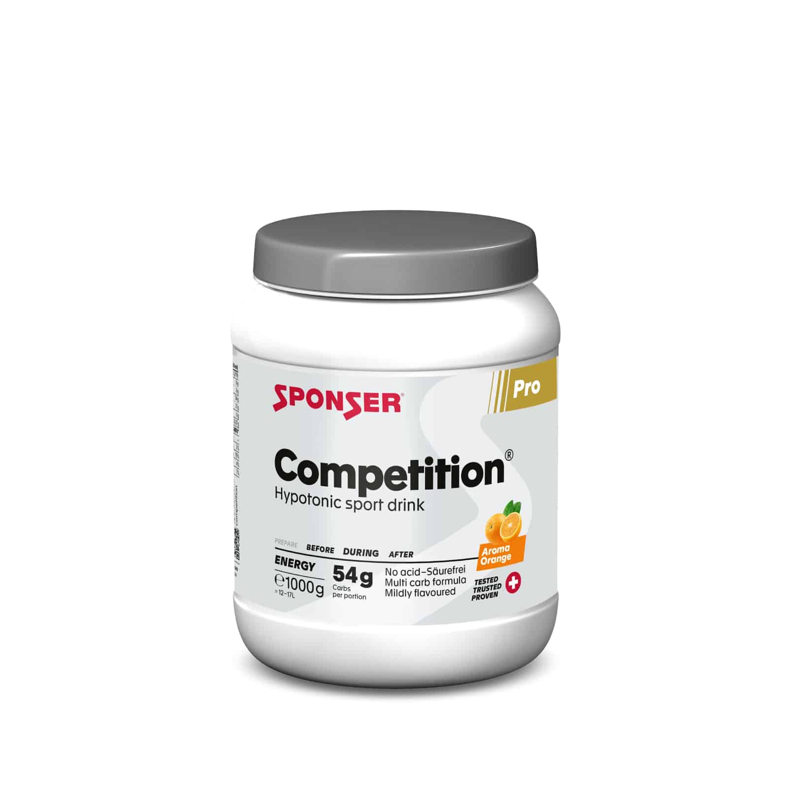 אבקה להכנת משקה היפוטוני בטעם תפוז Sponser COMPETITION אבקה להכנת משקה היפוטוני בטעם תפוז Sponser COMPETITION