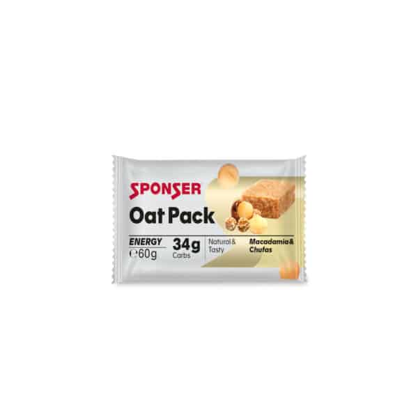 חטיף אנרגיה בטעם מקדמיה צ'ופס Sponser Oat Pack Macadamia-Chufas