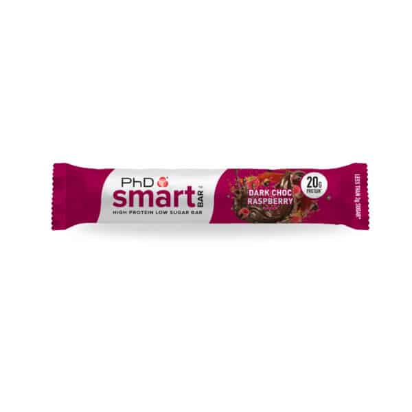 חטיף חלבון בטעם שוקולד מריר פטל PhD Smart protein bar