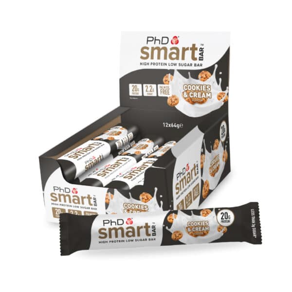 חטיף חלבון בטעם קרם עוגיות PhD Smart protein bar