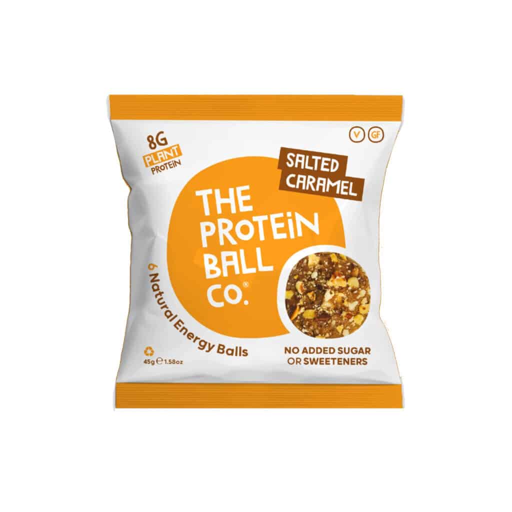 כדורי חלבון וויטמין בטעם קרמל מלוח- טבעוני The protein ball co