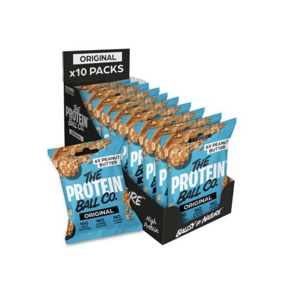 כדורי חלבון וויטמין בטעם חמאת בוטנים The protein ball co