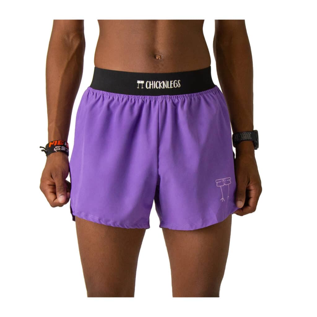 מכנס קצר לריצה צ'קן לגס לגברים Chickenlegs Mens Half Splits 4" short