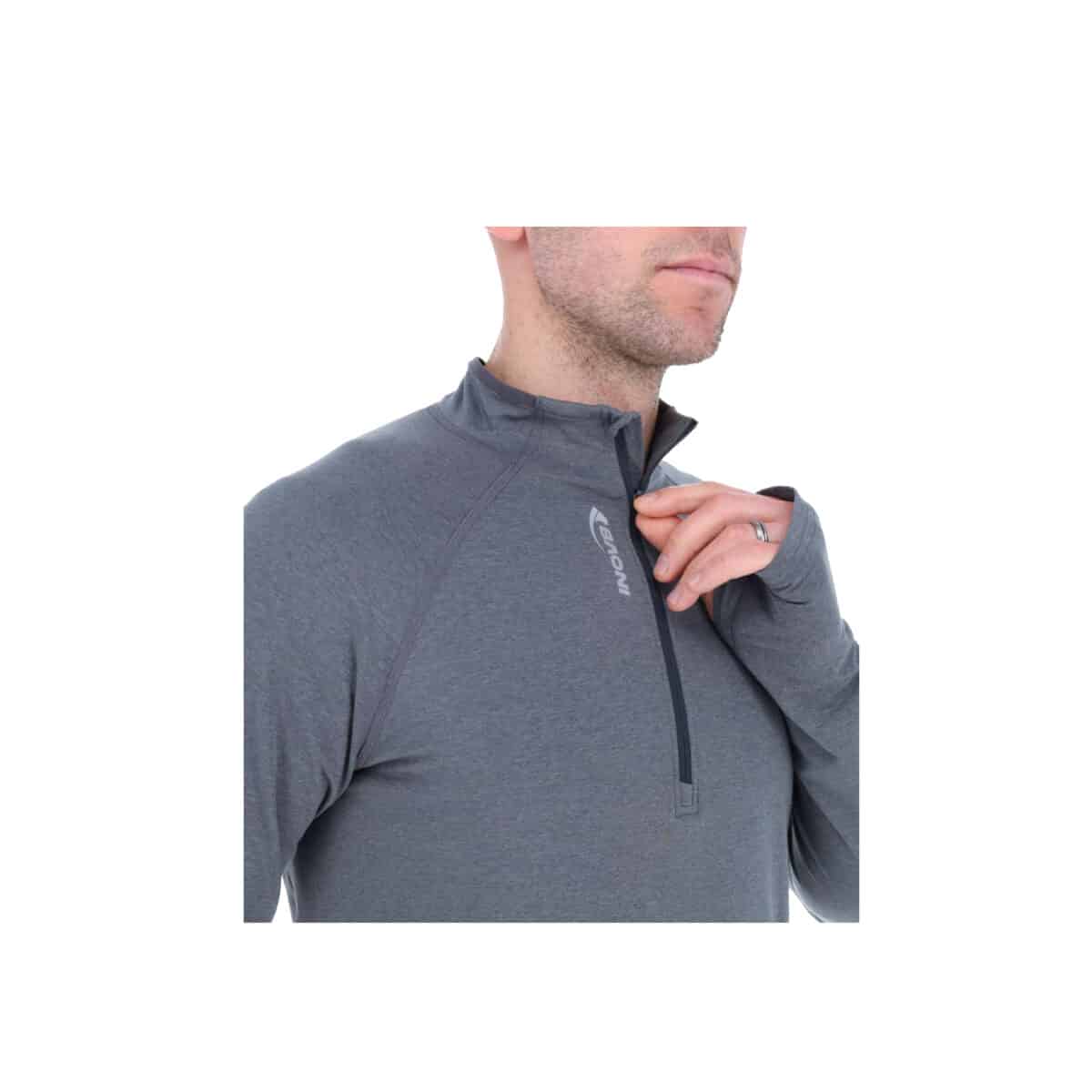 חולצת ריצה ארוכה מנדפת זיעה לגברים Inov 8 Active HZ Midlayer