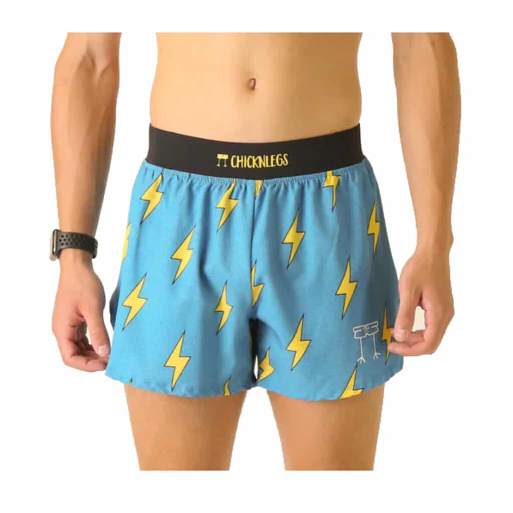 מכנס קצר לריצה צ'קן לגס לגברים Chickenlegs Mens Half Splits 4" short