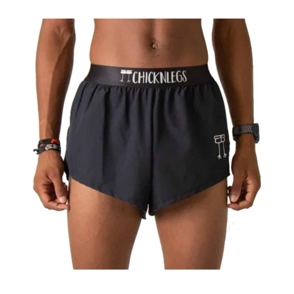 מכנס קצר לריצה צ'קן לגס לגברים Chickenlegs Mens Half Splits 4" short