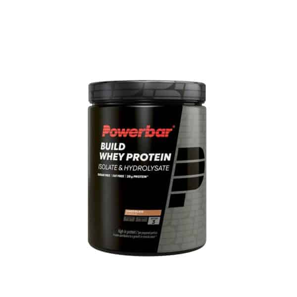 אבקה להכנת משקה חלבון בטעם שוקולד Powerbar Build Whey Protein