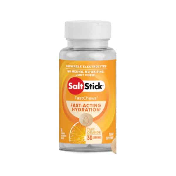טבליות מינרליים לעיסות בטעם תפוז Fast Chews של Salt Stick