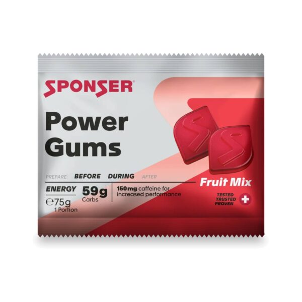 סוכריות ג'ל אנרגיה בטעם מיקס פירות Sponser Power Gums Fruit Mix