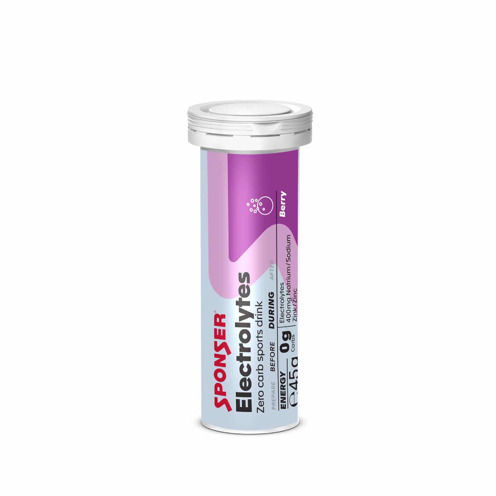 טבליות להכנת משקה ספורט בטעם פירות יער Sponser Electrolytes Tabs טבליות להכנת משקה ספורט בטעם פירות יער Sponser Electrolytes Tabs