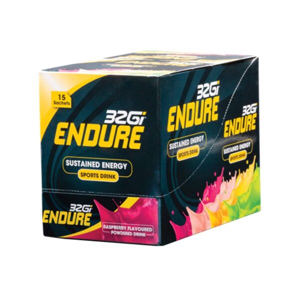 אבקת משקה ספורט בטעם תות 32Gi Endure Sustained Energy Sports Drink