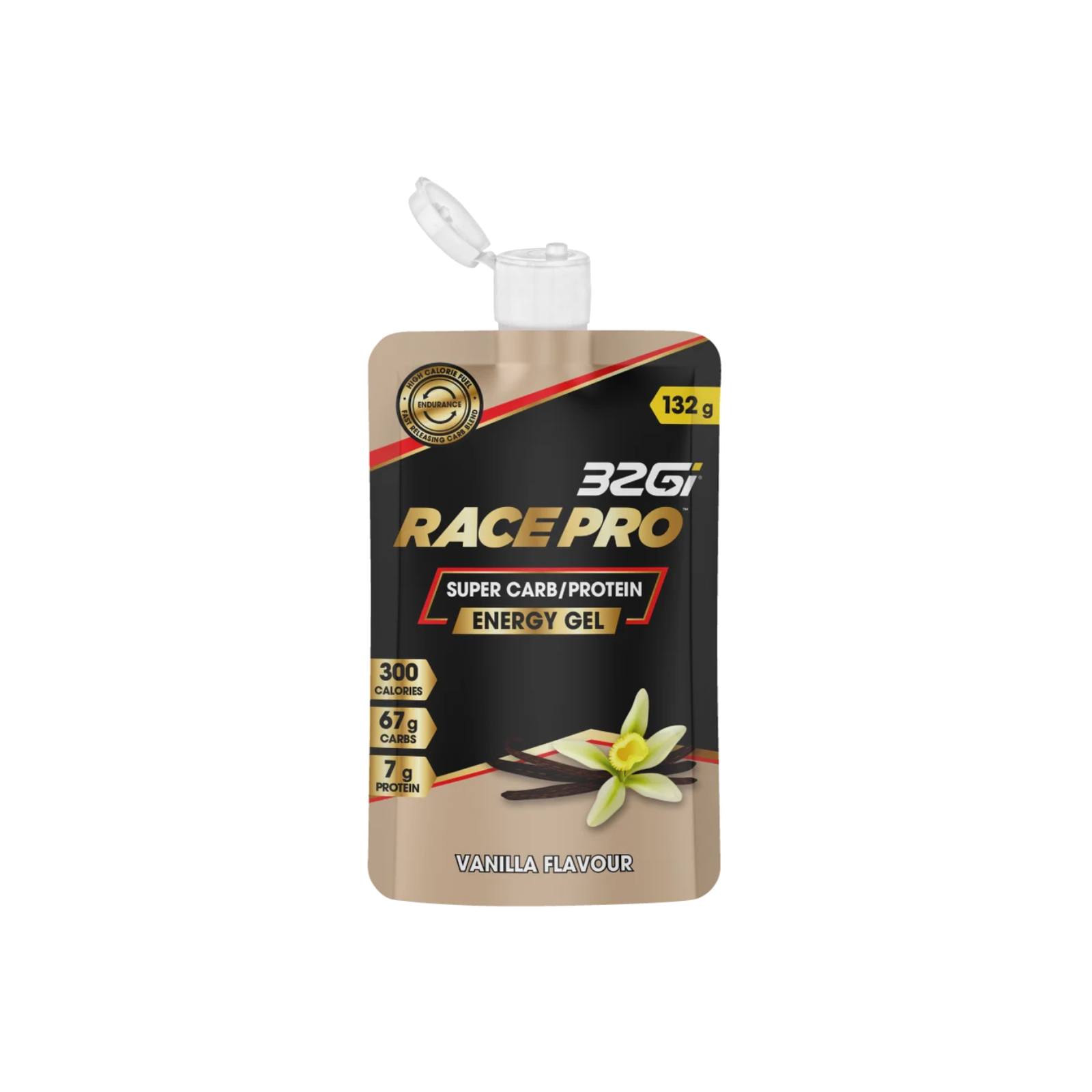 ג'ל אנרגיה בטעם וניל 32Gi Race Pro Super Carb/Protein ג'ל אנרגיה בטעם וניל 32Gi Race Pro Super Carb/Protein