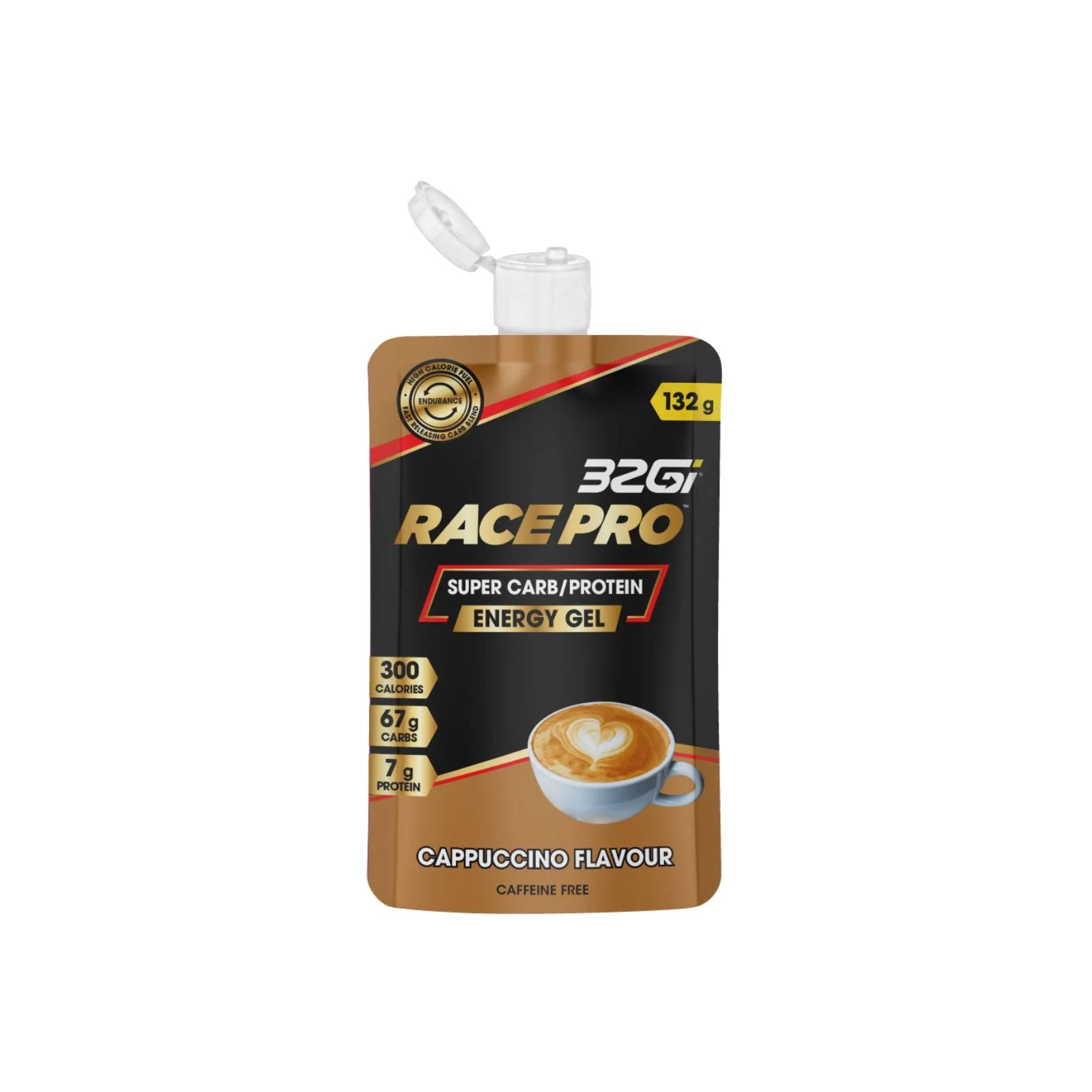 ג'ל אנרגיה בטעם קפוצ'ינו 32Gi Race Pro Super Carb/Protein ג'ל אנרגיה בטעם קפוצ'ינו 32Gi Race Pro Super Carb/Protein