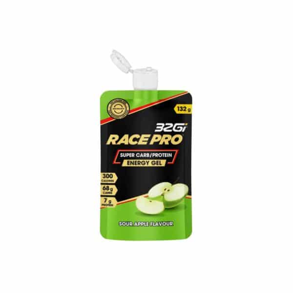 ג'ל אנרגיה בטעם תפוח חמוץ 32Gi Race Pro Super Carb/Protein