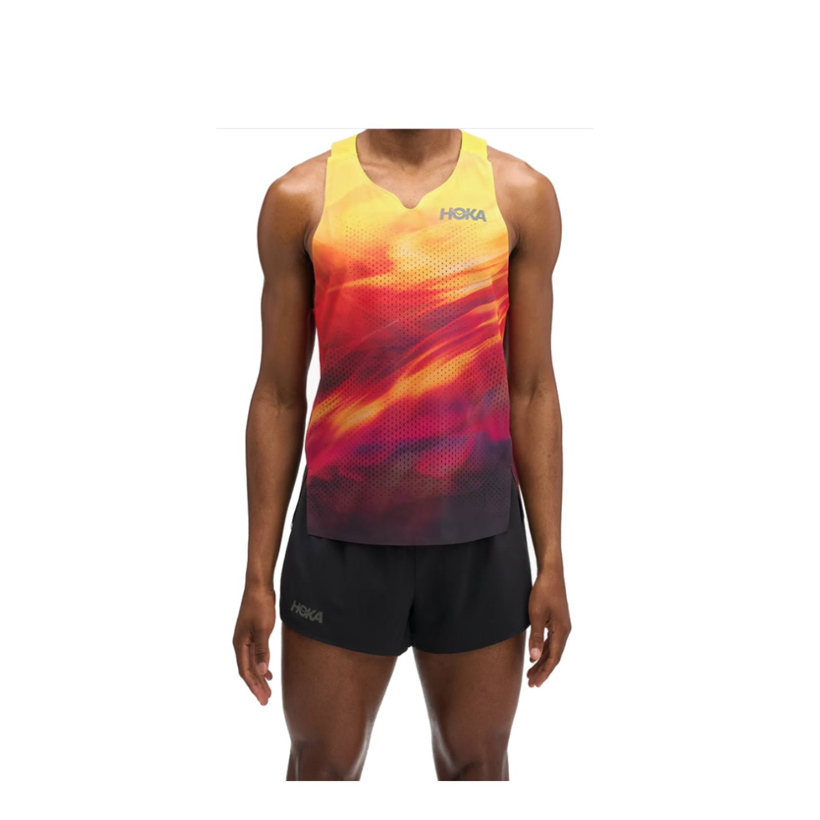 גופיית ריצה לגברים הוקה Hoka Race Day Singlet Tr.Prt גופיית ריצה לגברים הוקה Hoka Race Day Singlet Tr.Prt