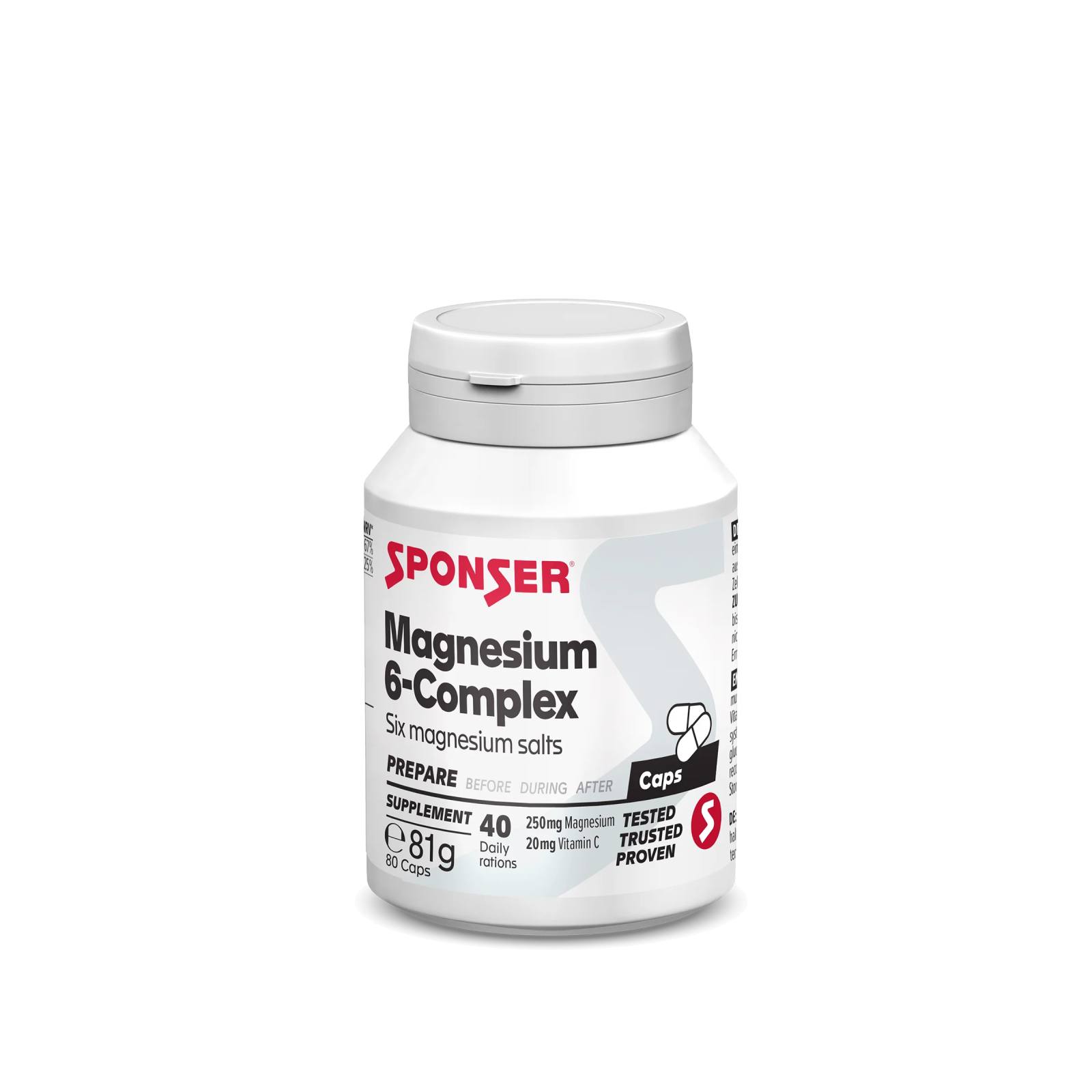 כמוסות מגנזיום Sponser Magnesium 6-Complex כמוסות מגנזיום Sponser Magnesium 6-Complex