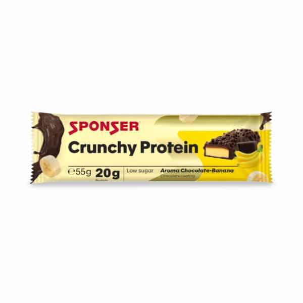 חטיף חלבון קראנצ'י בטעם בננה שוקולד Sponser Crunchy Protein
